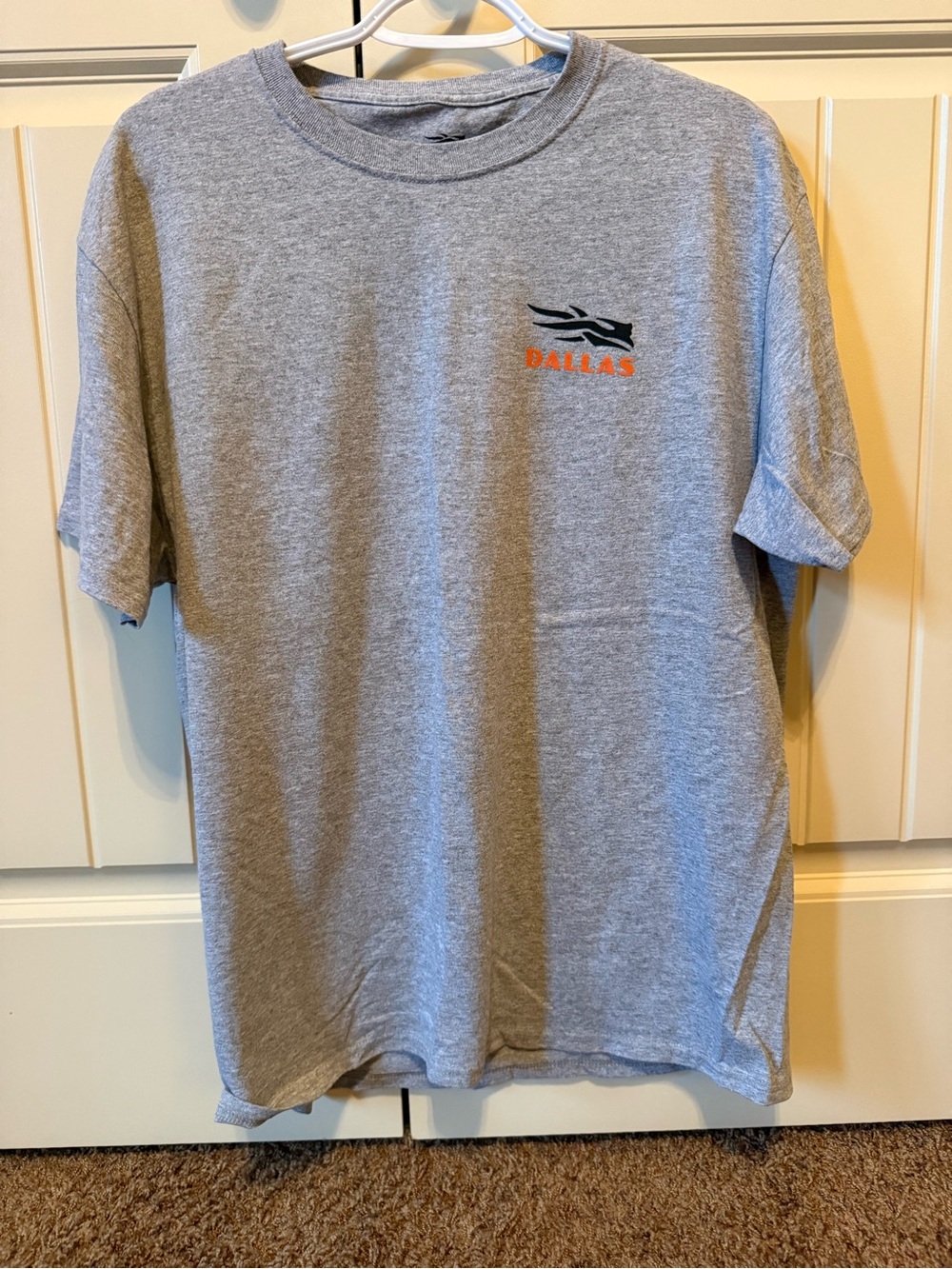 Sitka Short Sleeve Crewneck T-Shirt - Gray with Orange Logo